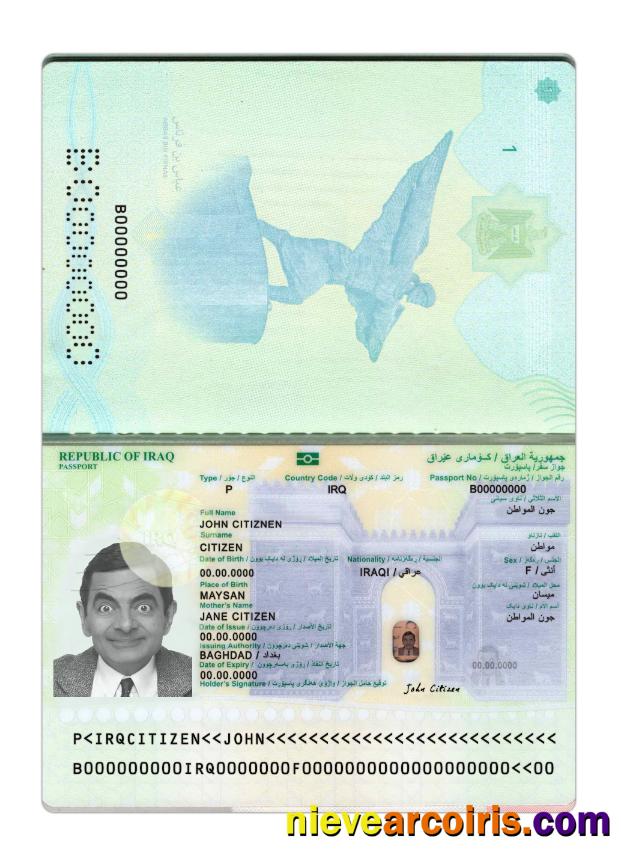 Iraq passport 2024-present